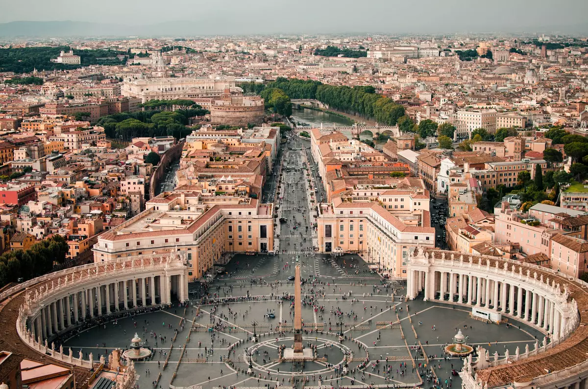Aerial photography of Vatican City