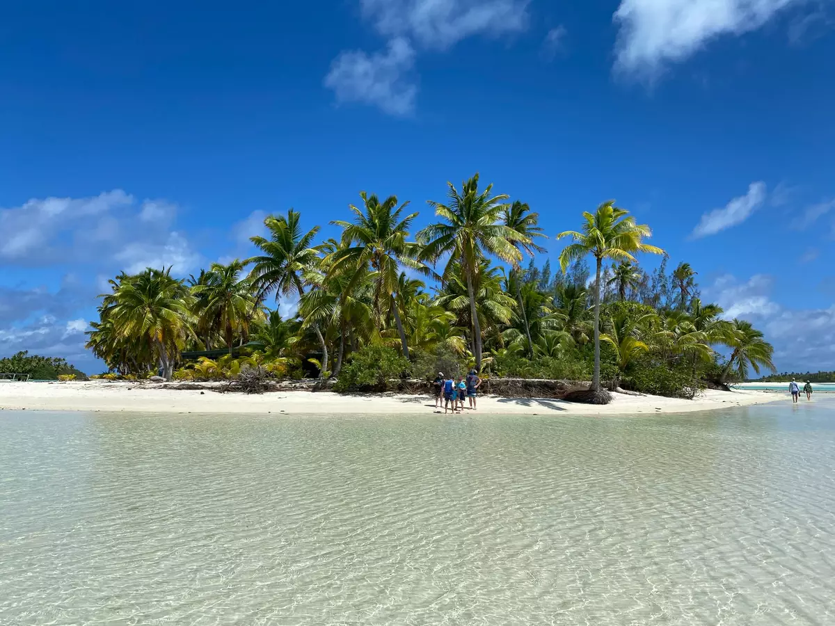 One Foot Island, a small island on the Aitutaki Atoll in the Cook Islands