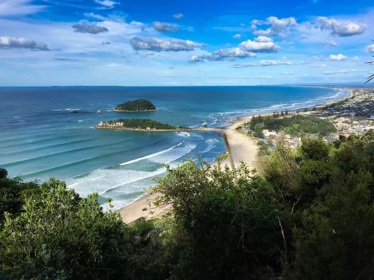 Beach view in Mount Maunganui
