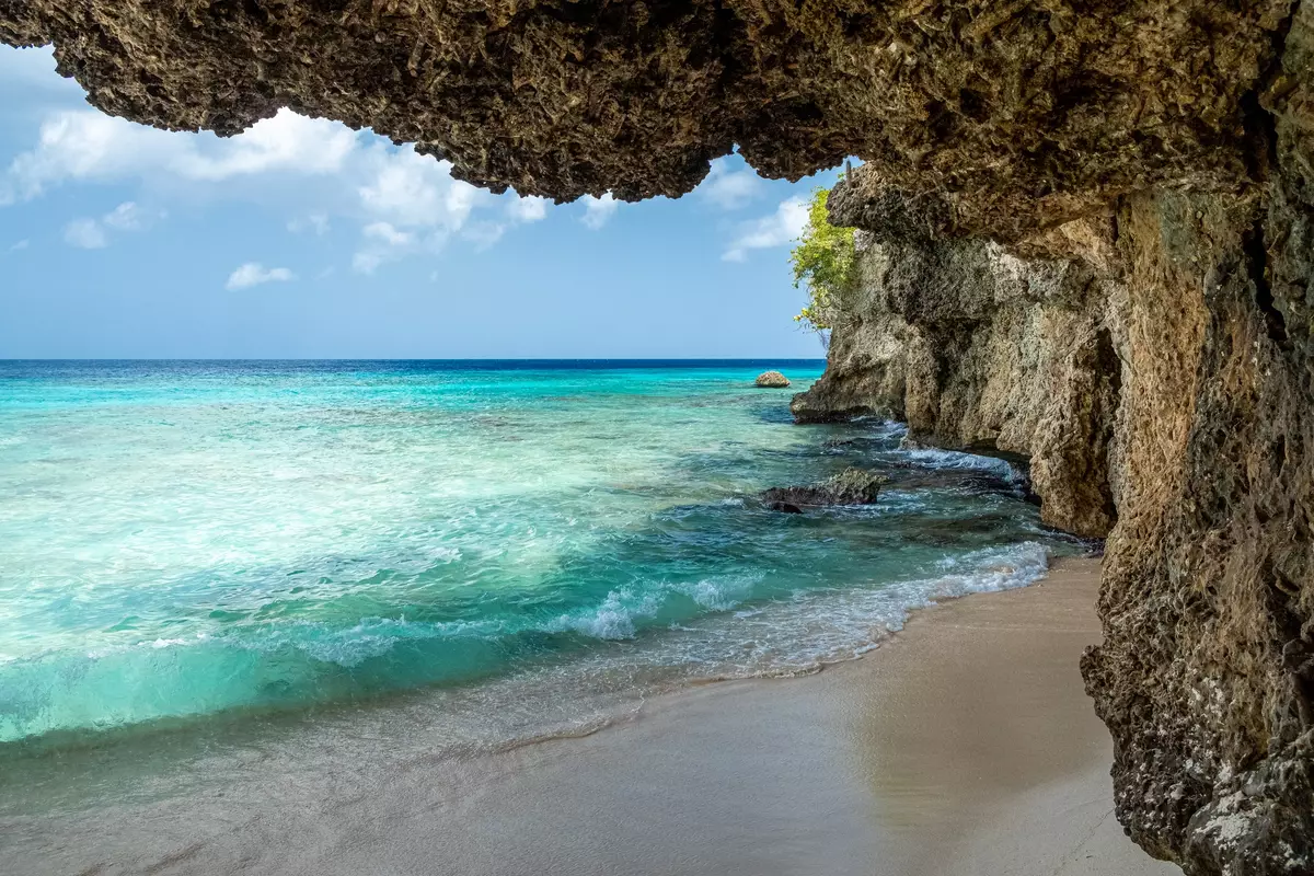 Cave and beach