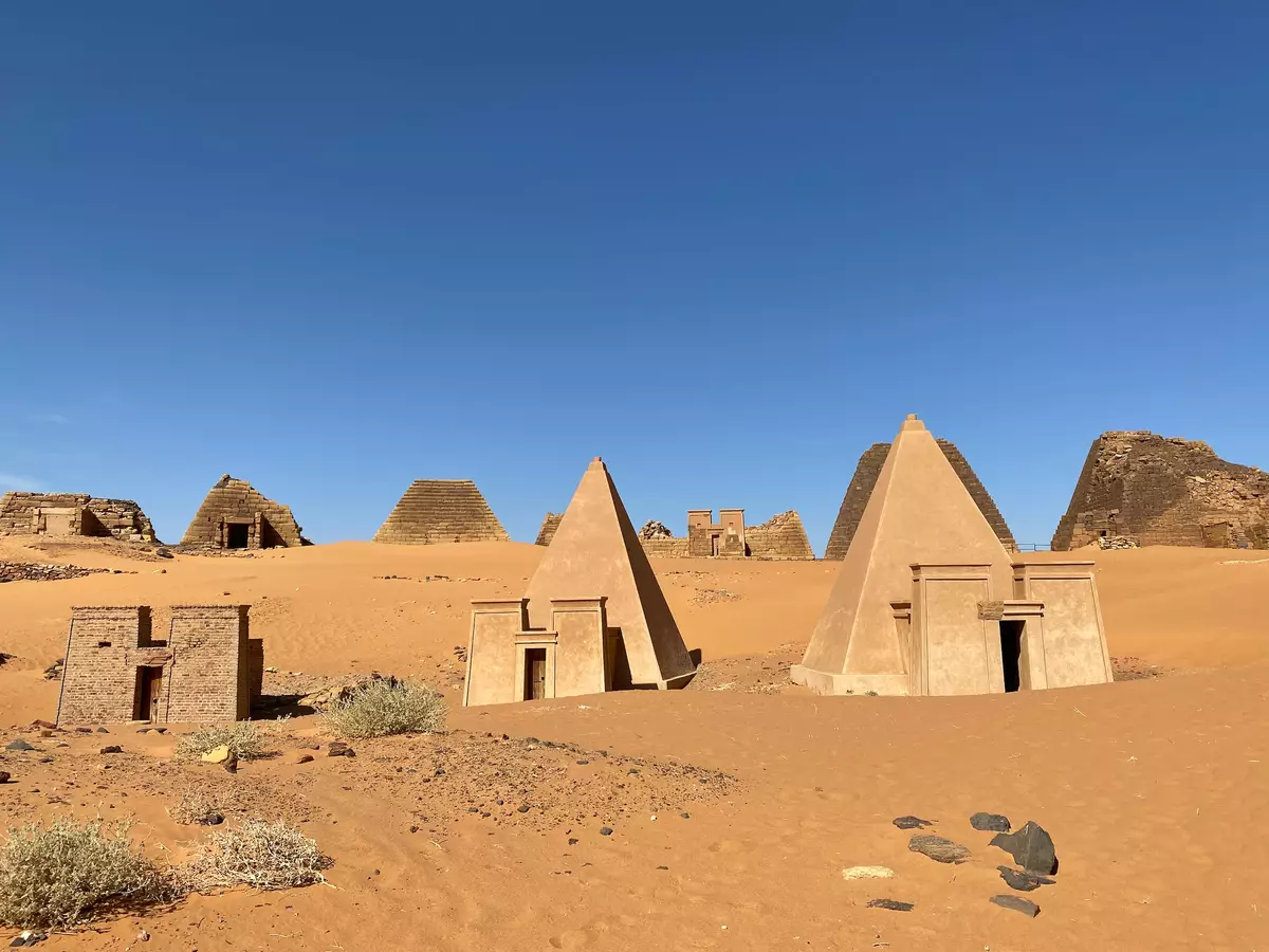 Pyramids of Meroë (West), Kabushiya